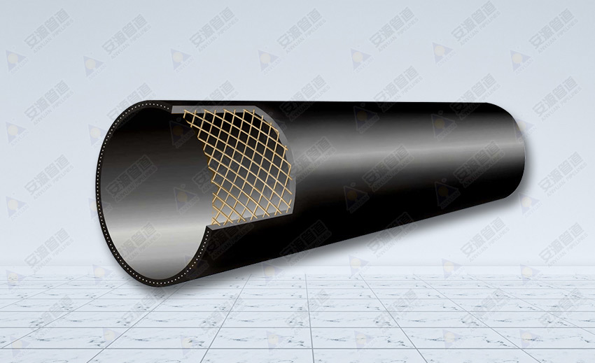 Steel mesh reinforced polyethylene composite pipe for water supply